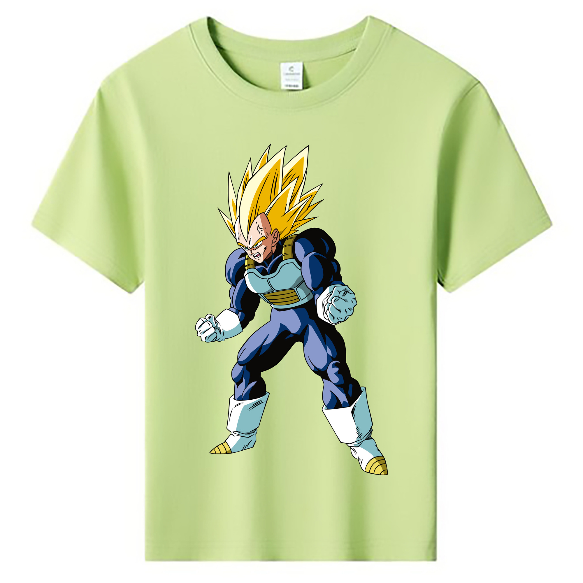 （画像用） ドラゴンボール ベジータ四世（Bejīta Yonsei）DRAGON BALL Vegeta IV 綿100％キッズTシャツ（フロントプリント）
